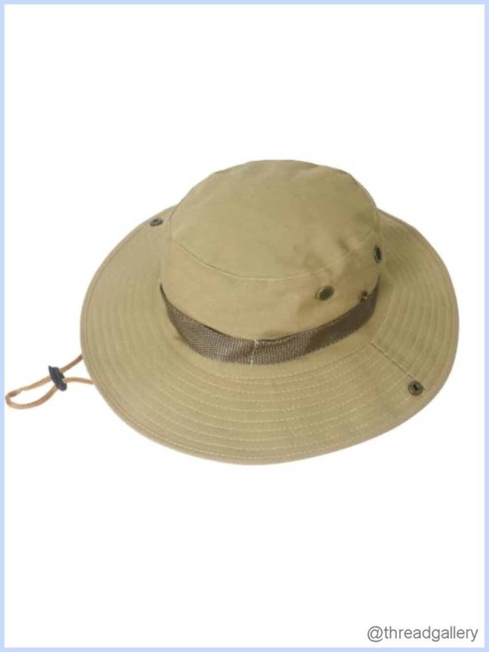 UPF 50+ Sun Bucket Hat Wide Brim Boonie Hat Adjustable Chin Strap Outdoor